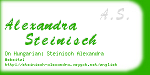 alexandra steinisch business card